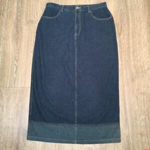 Lee Y2k maxi denim skirt size 14 runs smaller